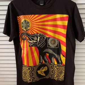Obey Peace Elephant tee
